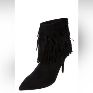 Aquazzura Suede Fringe Booties Never Worn, No Tags Size 9